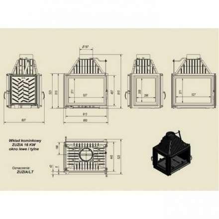 Каминная топка Kratki Zuzia/LT в Бобруйске