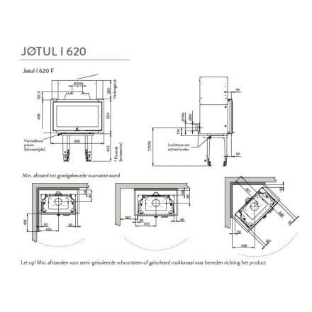 Каминная топка Jotul I 620 FRL в Бобруйске