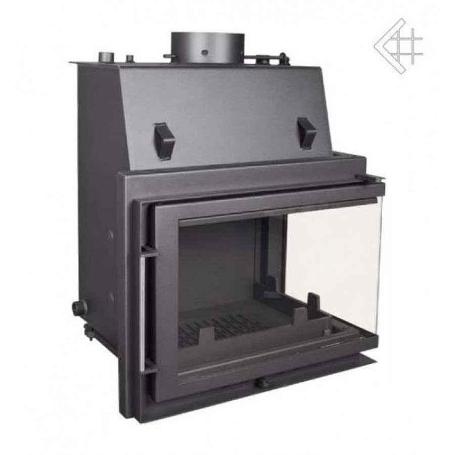 Каминная топка Kratki Zuzia/PW/BP/15/BS/W (угловое стекло справа, змеевик) Амазонка бай фото в Бобруйске