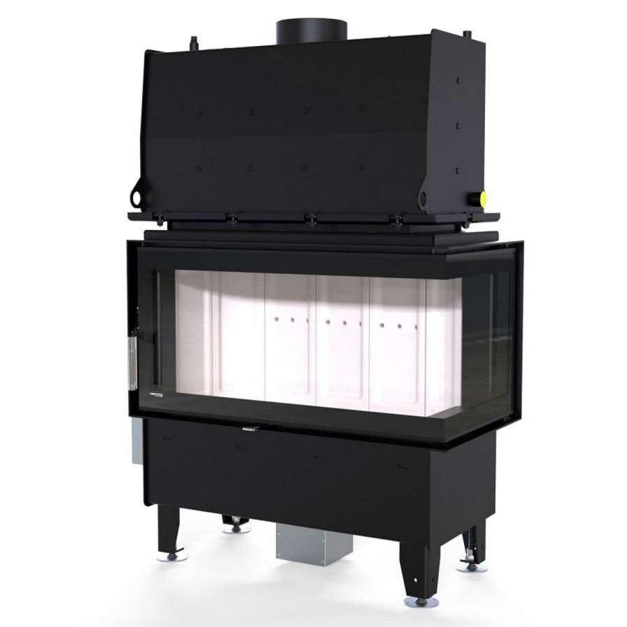 Каминная топка Defro Home RIVA ME BP SHORT угловая, с водяным контуром Амазонка бай фото в Бобруйске