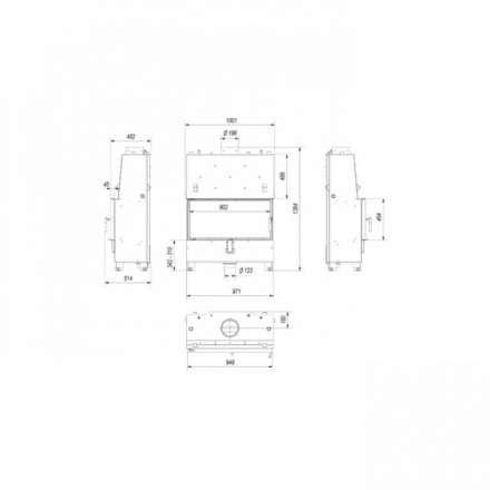 Каминная топка Kratki Lucy/PW/20/W в Бобруйске