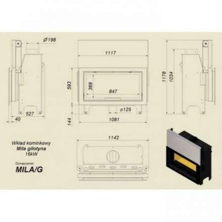 Каминная топка Kratki Mila/G в Бобруйске
