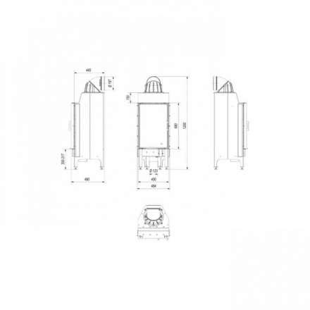 Каминная топка Kratki Nadia/9 в Бобруйске