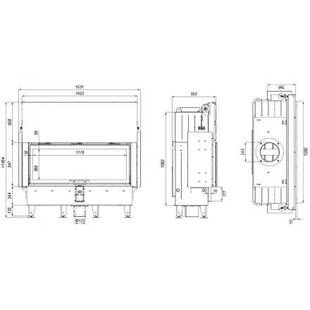 Каминная топка DEFRO HOME INTRA XLA G в Бобруйске