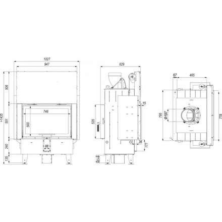 Каминная топка DEFRO HOME INTRA ME T G в Бобруйске