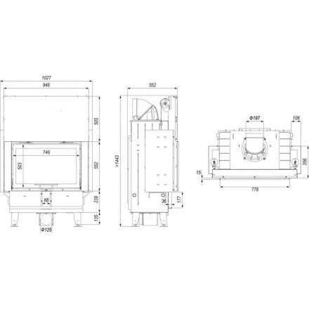Каминная топка DEFRO HOME INTRA ME G в Бобруйске