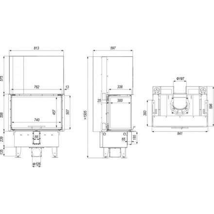 Каминная топка DEFRO HOME INTRA SM C G в Бобруйске