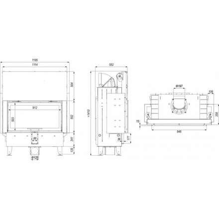 Каминная топка DEFRO HOME INTRA LA G в Бобруйске