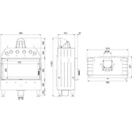 Каминная топка DEFRO HOME INTRA LA в Бобруйске