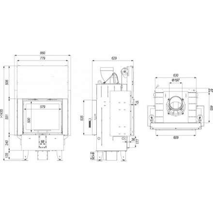 Каминная топка DEFRO HOME INTRA SM T G в Бобруйске