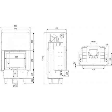 Каминная топка DEFRO HOME INTRA SM G в Бобруйске