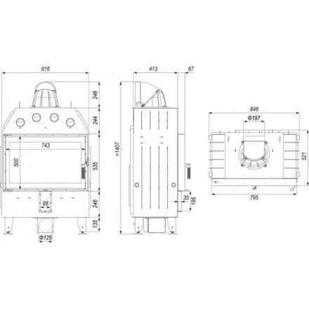 Каминная топка DEFRO HOME INTRA ME в Бобруйске