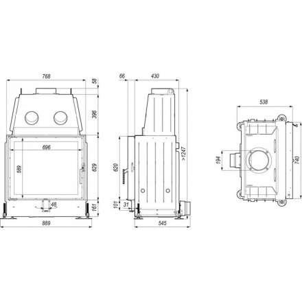 Каминная топка PORTAL ME в Бобруйске