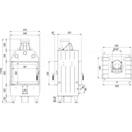 Каминная топка DEFRO HOME INTRA SM T в Бобруйске