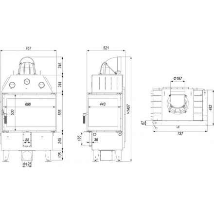 Каминная топка DEFRO HOME INTRA SM BP в Бобруйске