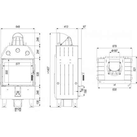 Каминная топка DEFRO HOME INTRA SM в Бобруйске