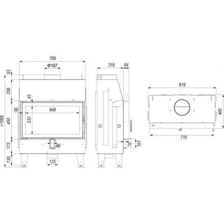 Каминная топка IMPULS ME в Бобруйске