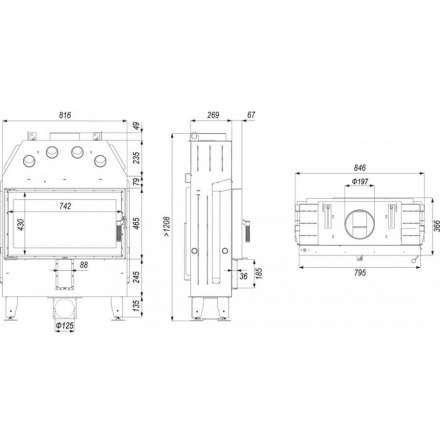 Каминная топка INTRA ME SLIM в Бобруйске