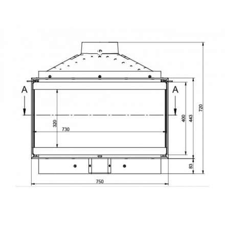 Каминная топка KFD ECO MAX 7 3F standard в Бобруйске