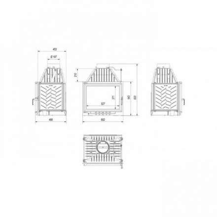 Каминная топка Kratki ZUZIA/ECO в Бобруйске