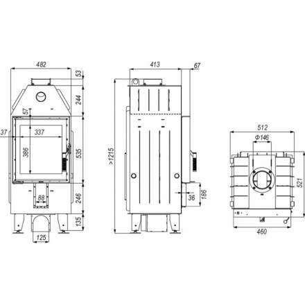 Каминная топка DEFRO HOME INTRA XSM в Бобруйске