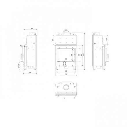 Каминная топка Kratki MBM/PW/10/W в Бобруйске