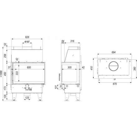 Каминная топка IMPULS SM BP в Бобруйске