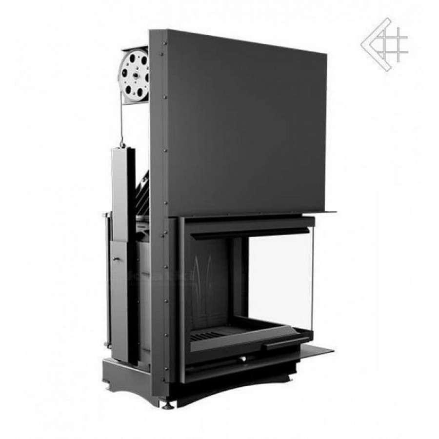 Каминная топка Kratki Amelia/P/BS/G (угловое стекло справа, гильотина) Амазонка бай фото в Бобруйске