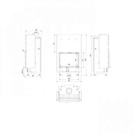 Каминная топка Kratki MBZ/PW/13/G/W в Бобруйске