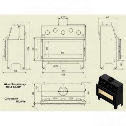 Каминная топка Kratki Mila в Бобруйске