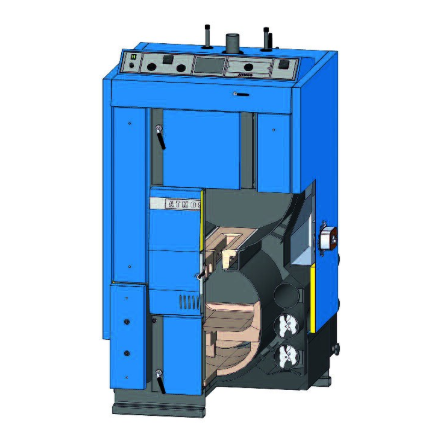 Твердотопливный котёл Atmos DC150 в Бобруйске