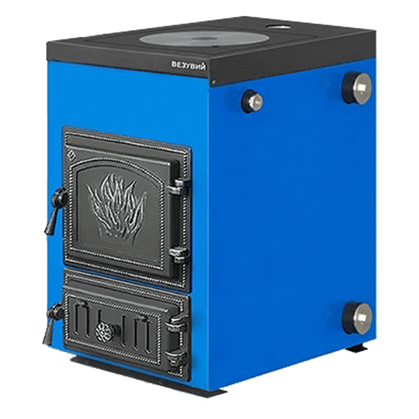 Котел твердотопливный Везувий Эльбрус-14 с плитой Везувий Амазонка бай фото в Бобруйске