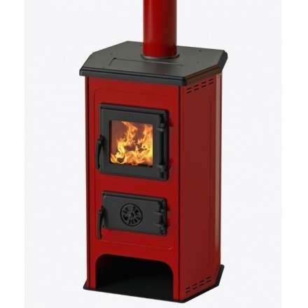 Печь-камин MBS Hit красный фото в Бобруйске