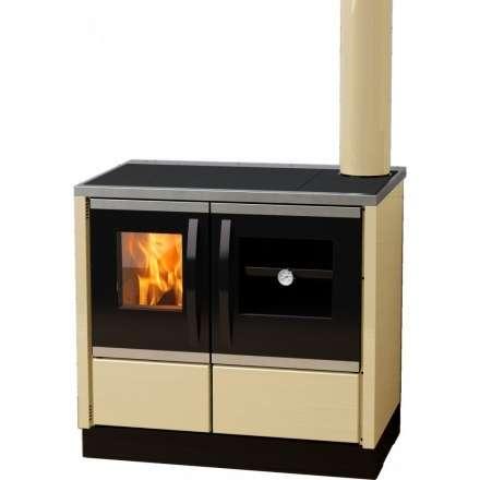 Плита на дровах MBS Thermo Rocky (с водяным контуром) кремовая фото в Бобруйске