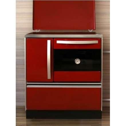 Плита на дровах MBS Royal 720 Plus P (с крышкой) красная в Бобруйске