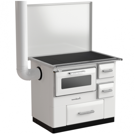 Плита на дровах Smederevac MBS 7 New Line (с крышкой) белая купить в Бобруйске