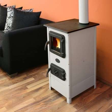 Печь-камин MBS Hera Plus белый в Бобруйске