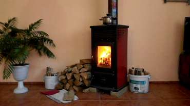 Купить Печь-камин MBS Vesta Plus красная в Бобруйске в Бобруйске