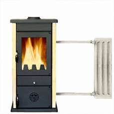 Купить Печь-камин MBS Thermo Vesta Plus кремовая (с водяным контуром) в Бобруйске в Бобруйске