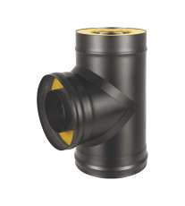 Сэндвич-тройник 90° BLACK AISI 430-0,8 мм утепл. 50 мм купить в Бобруйске