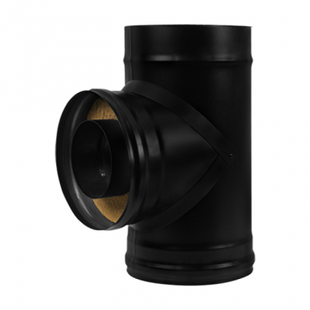 Сэндвич-тройник 90° BLACK AISI 430-0,8 мм утепл. 50 мм в Бобруйске