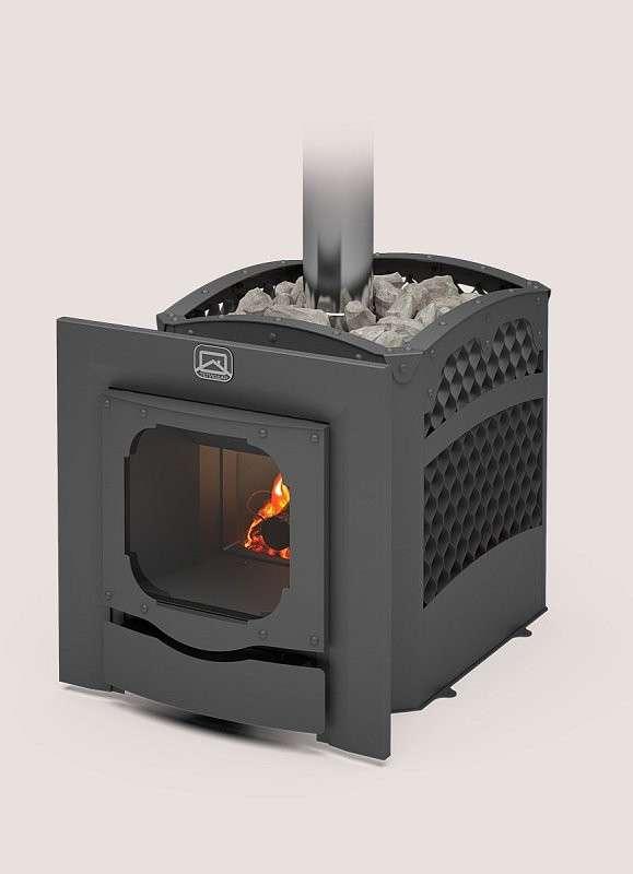 Печь для бани Теплодар Былина-Сетка-12 Ч Панорама (1.1) (без дверцы) купить в Бобруйске