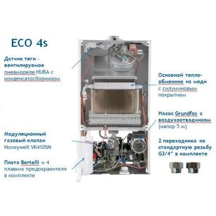Газовый котел Baxi ECO 4S 24F в Бобруйске