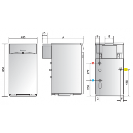 Газовый котел Ariston UNOBLOC G 38 RI в Бобруйске
