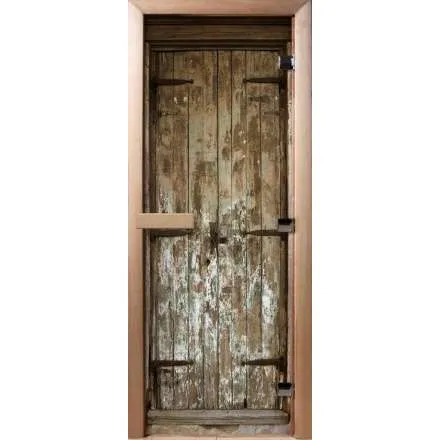 Дверь для сауны Doorwood с фотопечатью A028 1900x700 в Бобруйске